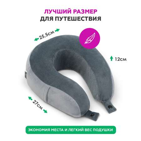 Ортопедическая подушка Innomat для путешествий Добрая Маша Travelneck дорожная рогалик
