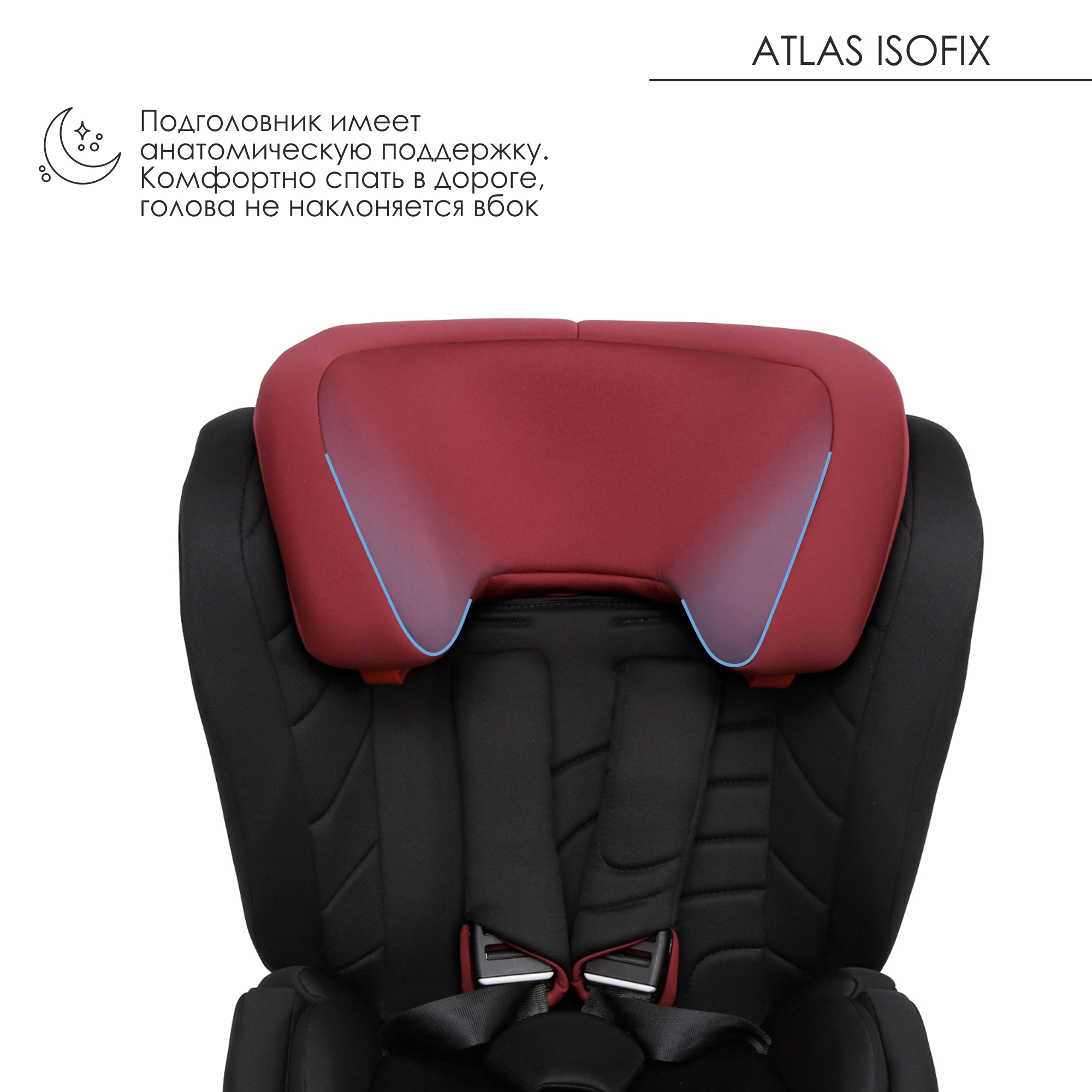 Автокресло Olsson Atlas Isofix Black-Red купить по цене 6299 ₽ в  интернет-магазине Детский мир