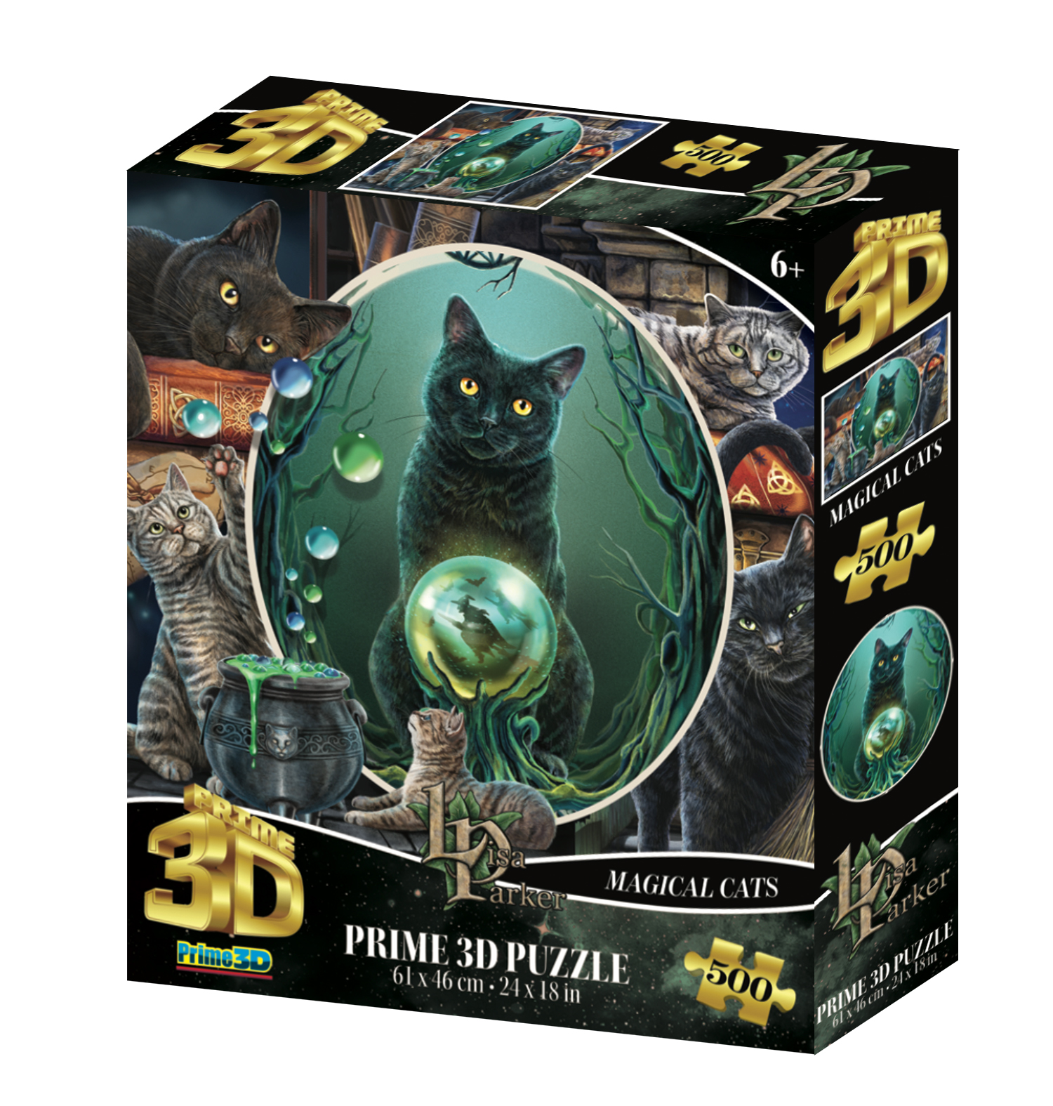 3D Пазл Prime 3D Стерео-пазл Prime 3D Коллаж Кошки 500 деталей 61х46 см