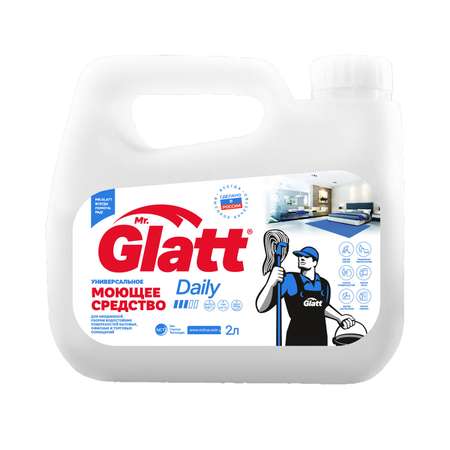 Моющее средство Mr.Glatt Daily Универсальное для ежедневной уборки водостойких поверхностей 2 л