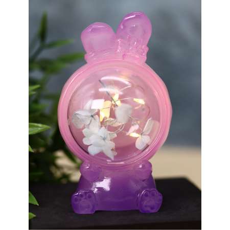 Ночник iLikeGift Flower rabbit purple