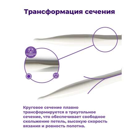 Спицы чулочные Prym носочные эргономичные 5 мм 20 см Ergonomics 194206