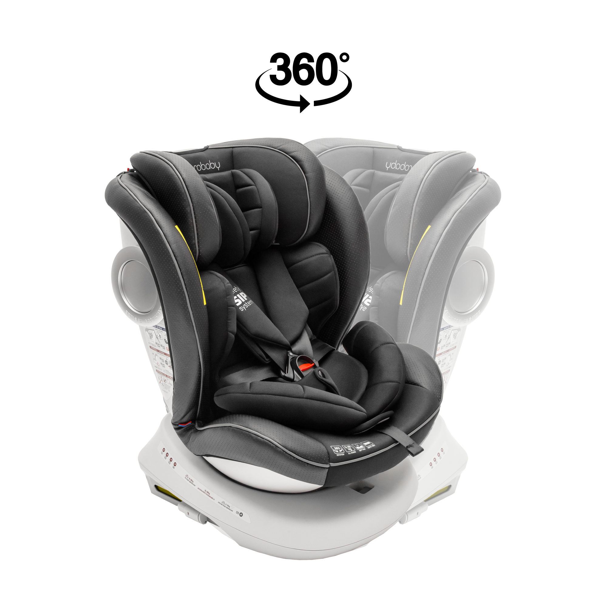 Автокресло Amarobaby Сhampion Isofix класс D группа 0+/1/2/3 Черный - фото 11