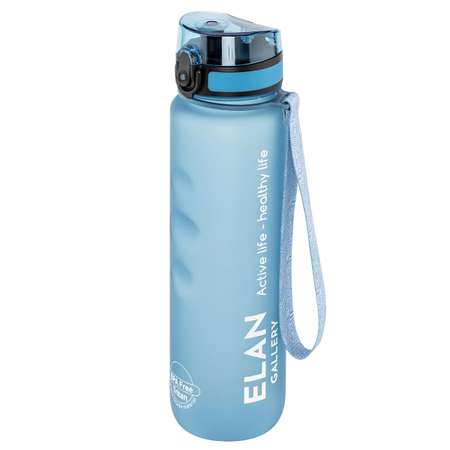 Бутылка Elan Gallery для воды 1000 мл 7.8х7.8х28.5 см Style Matte голубая пастель