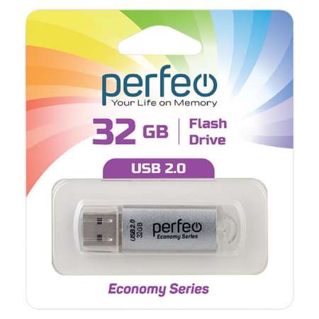 USB флешка Perfeo 32GB E01 Silver economy series