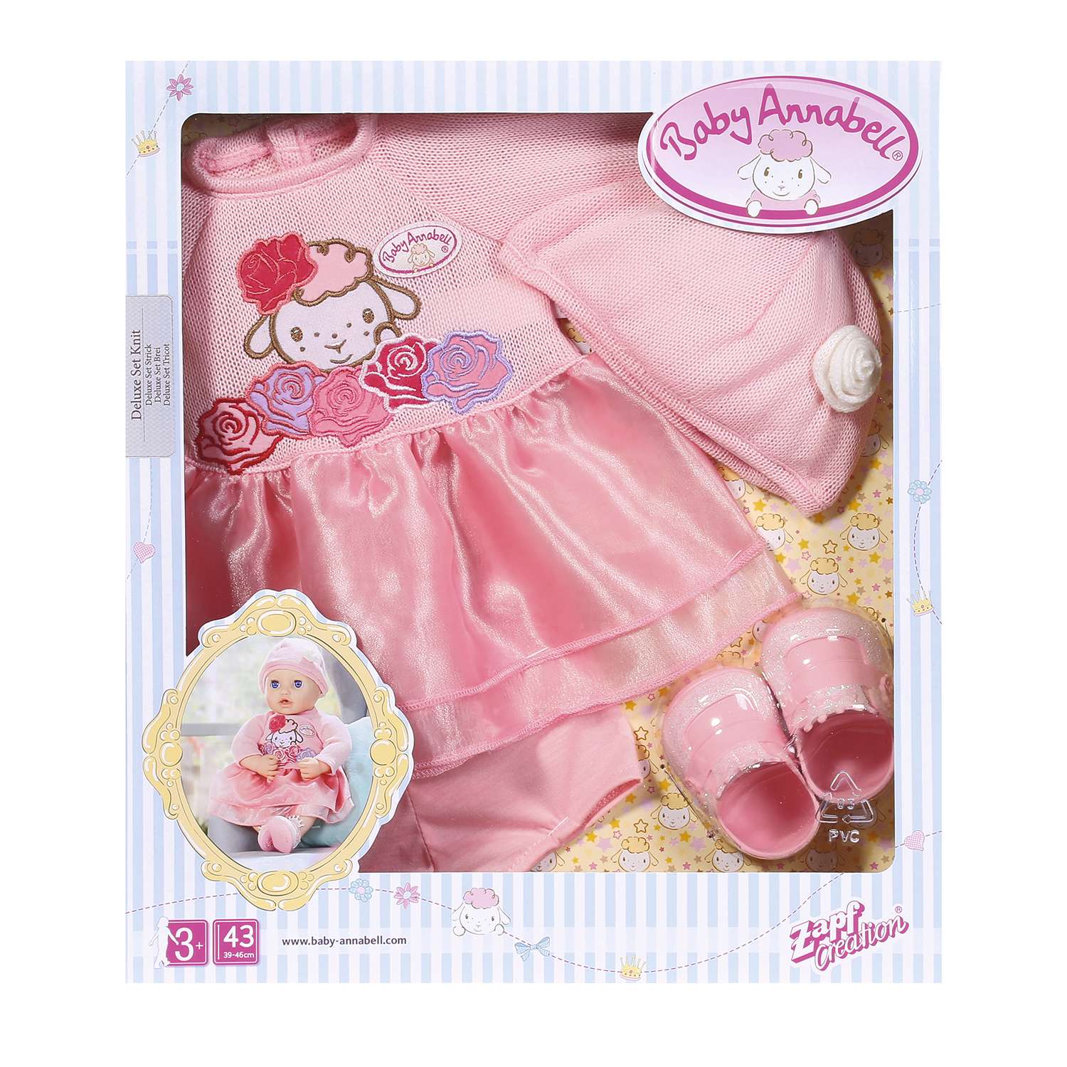 Одежда для кукол Zapf Creation Baby Annabell вязанная 4предмета 701-966 701-966 - фото 2