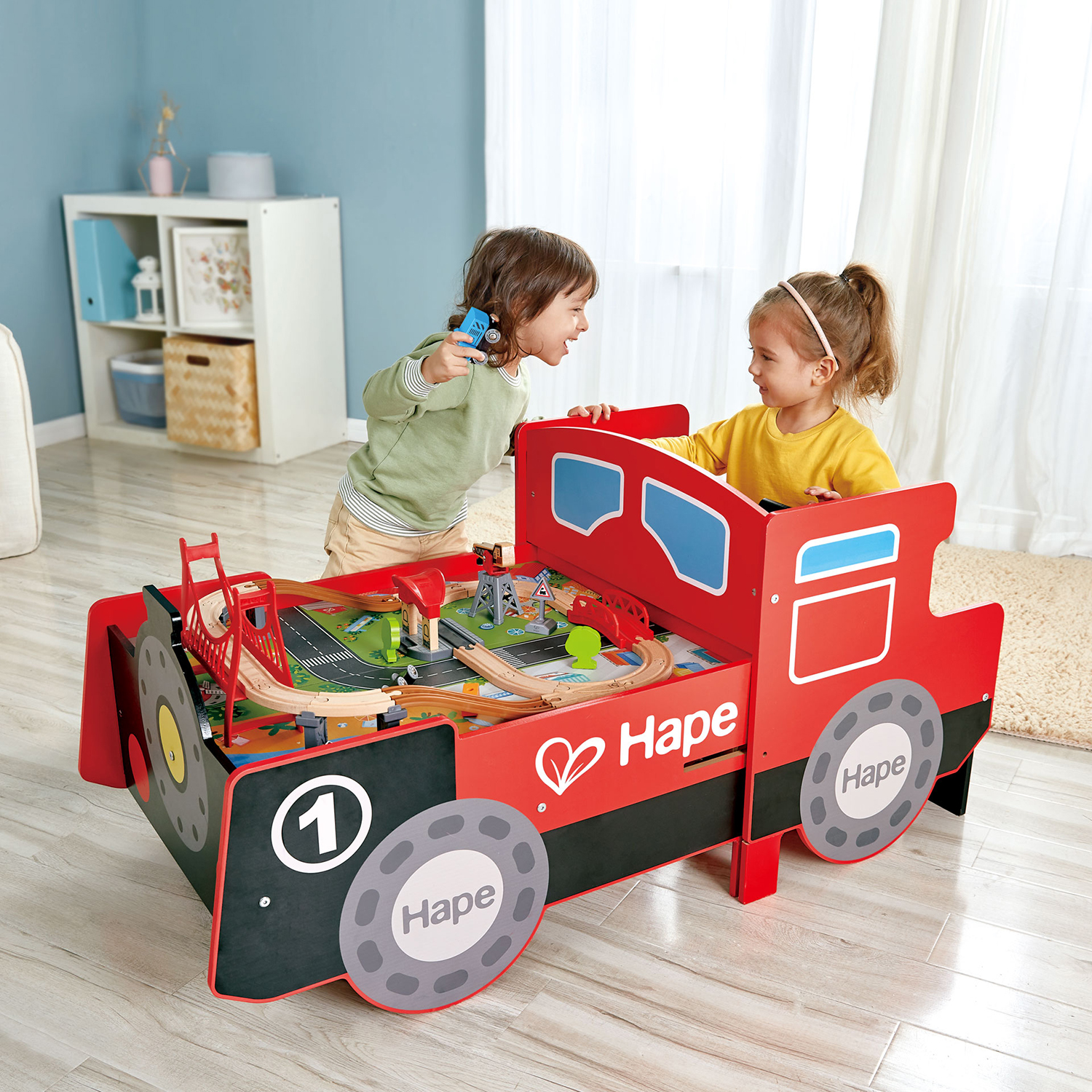 Игровой локомотив Hape для малышей 17 аксессуаров в наборе E3769_HP E3769_HP - фото 16