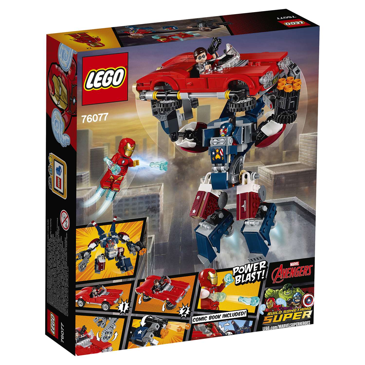Конструктор LEGO Super Heroes Железный человек: Стальной Детройт наносит удар (76077) - фото 3