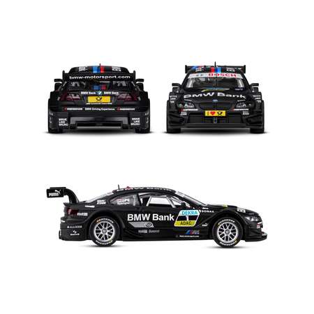 Машинка металлическая АВТОпанорама игрушка детская BMW M3 DTM 1:32 черный