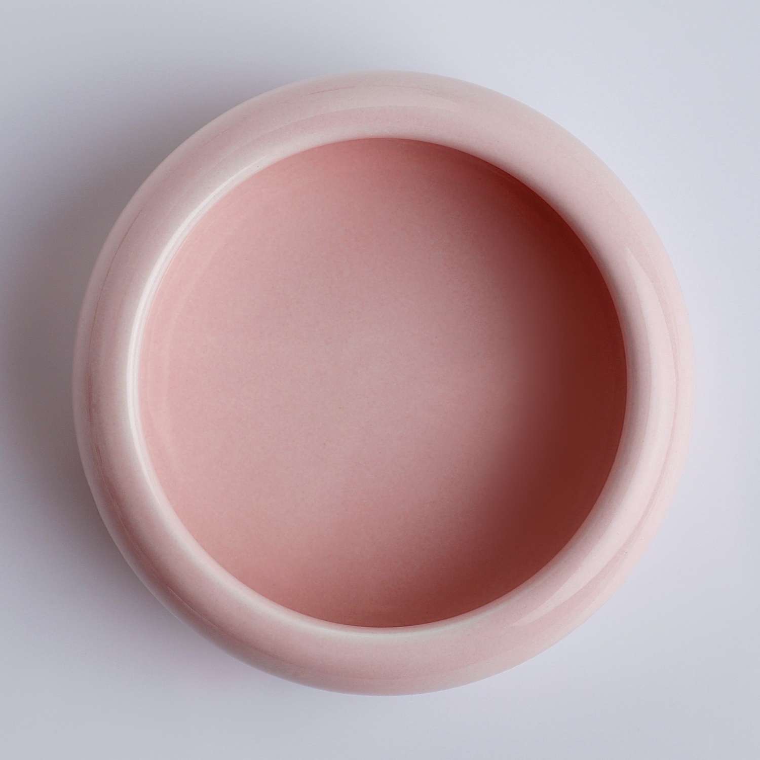 Миска Пижон керамическая 110 мл нежно-розовая - фото 2
