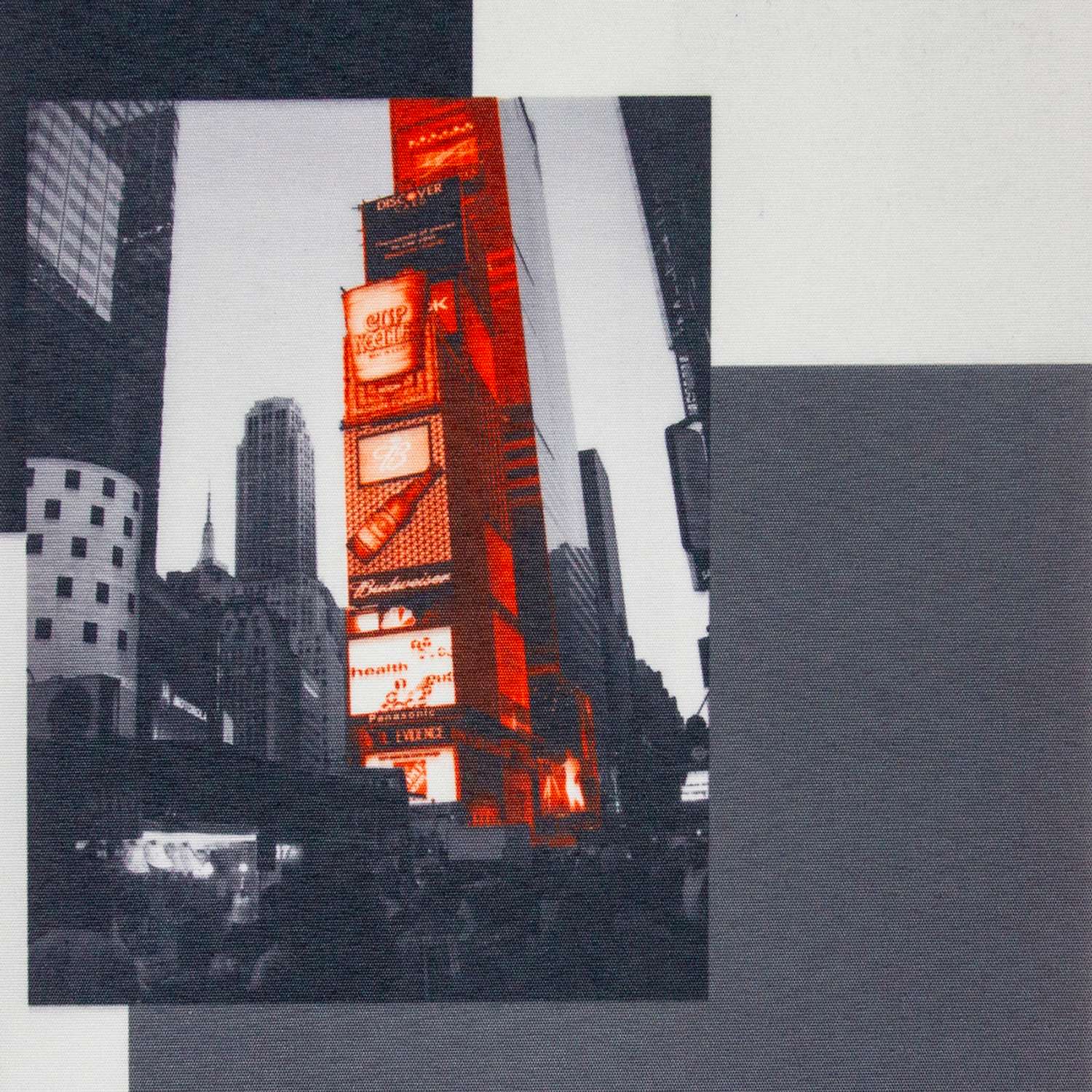 Рулонная штора Уют 60х175 см Нью-Йорк красно-серый - фото 2