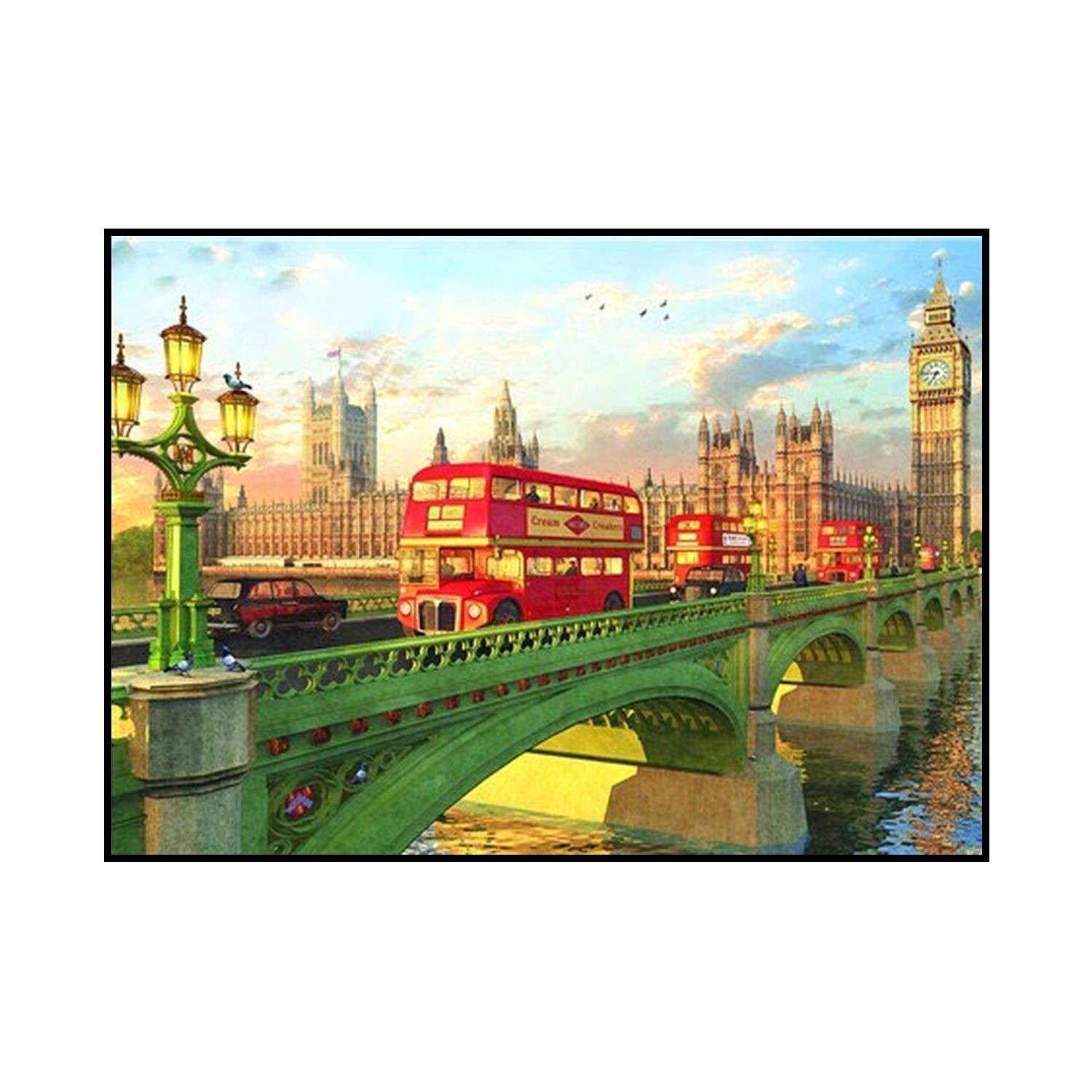 Алмазная мозаика Seichi Вестминстерский мост 40х50 см - фото 2