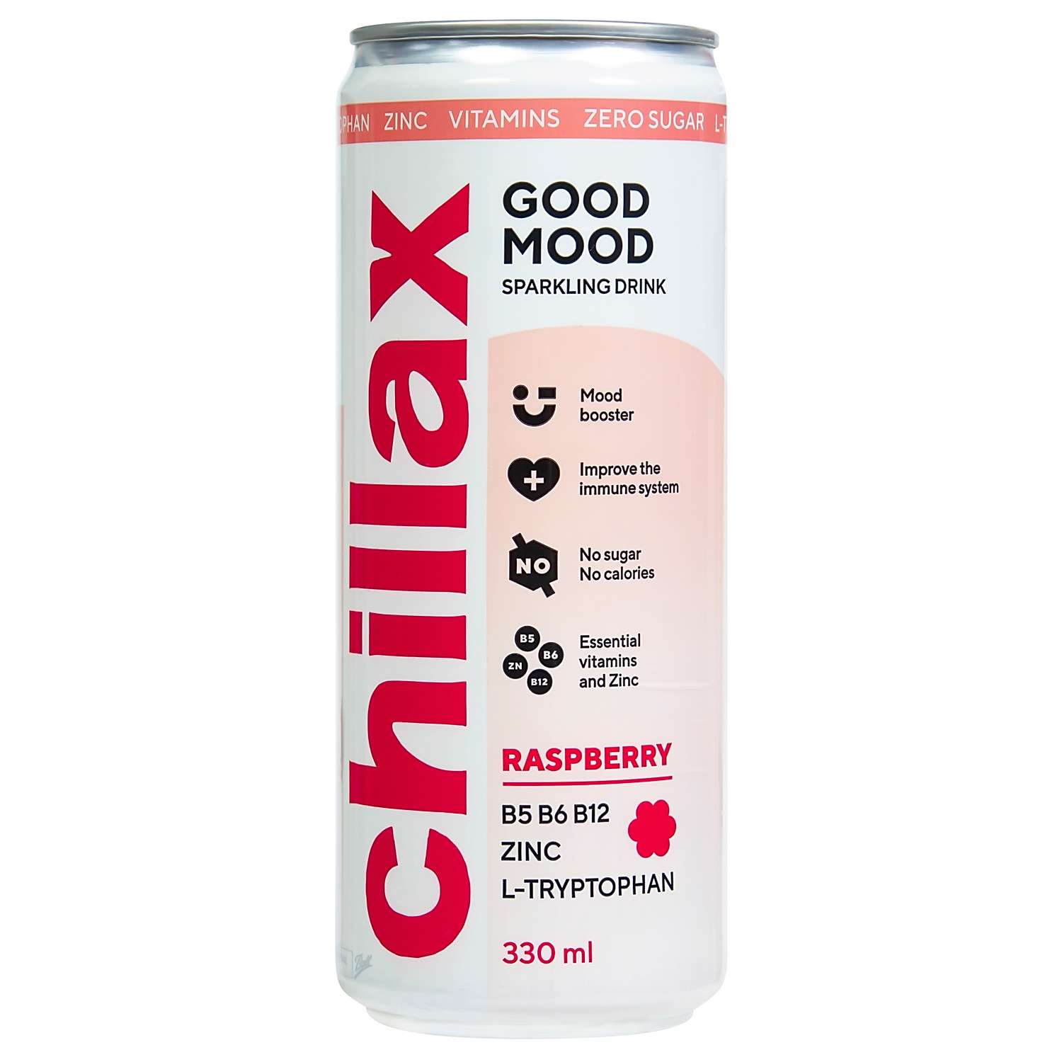Напиток слабогазированный CHILLAX со вкусом малины - фото 1