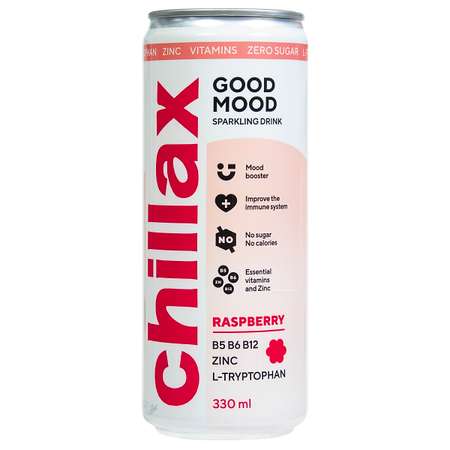 Напиток слабогазированный CHILLAX со вкусом малины