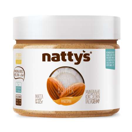 Паста миндально - кокосовая Nattys Marzipan с мёдом 325 г