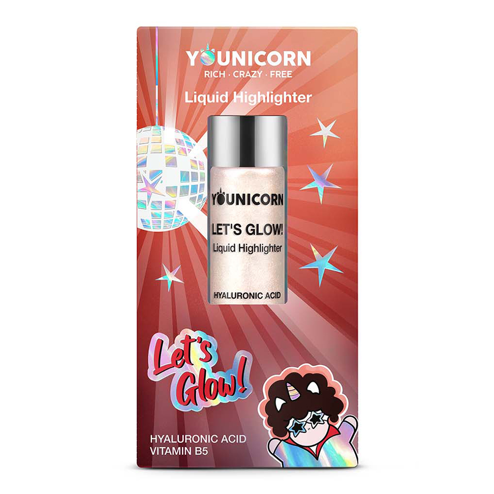 Хайлайтер для лица YOUNICORN LETS GLOW для лица и тела с гиалуроновой кислотой 5 мл - фото 6