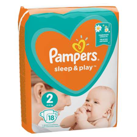 Подгузники Pampers Sleep and Play 2 4-8кг 18шт