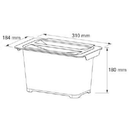 Контейнер для мусора NAVAKO Eta 5 Light Grey