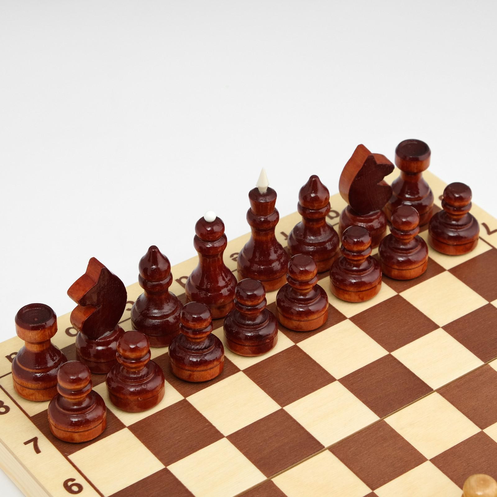 Шахматы Sima-Land обиходные 29 х 29 см король 6 7 см пешка 3 5 см - фото 3