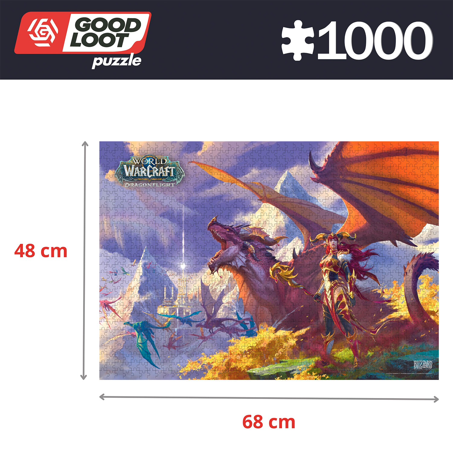 Пазл Good Loot World of Warcraft Dragonflight Alexstrasza - 1000 элементов Gaming серия - фото 5