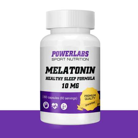 Мелатонин 10 мг Powerlabs 60 капсул