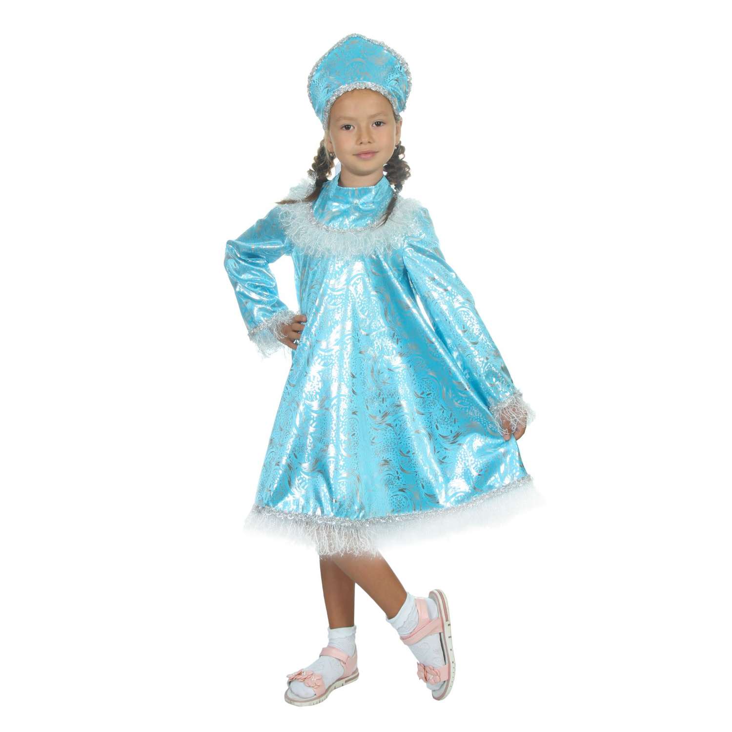 Карнавальный костюм Страна карнавалия Снегурочка с кокеткой размер 36 2465881 - фото 1