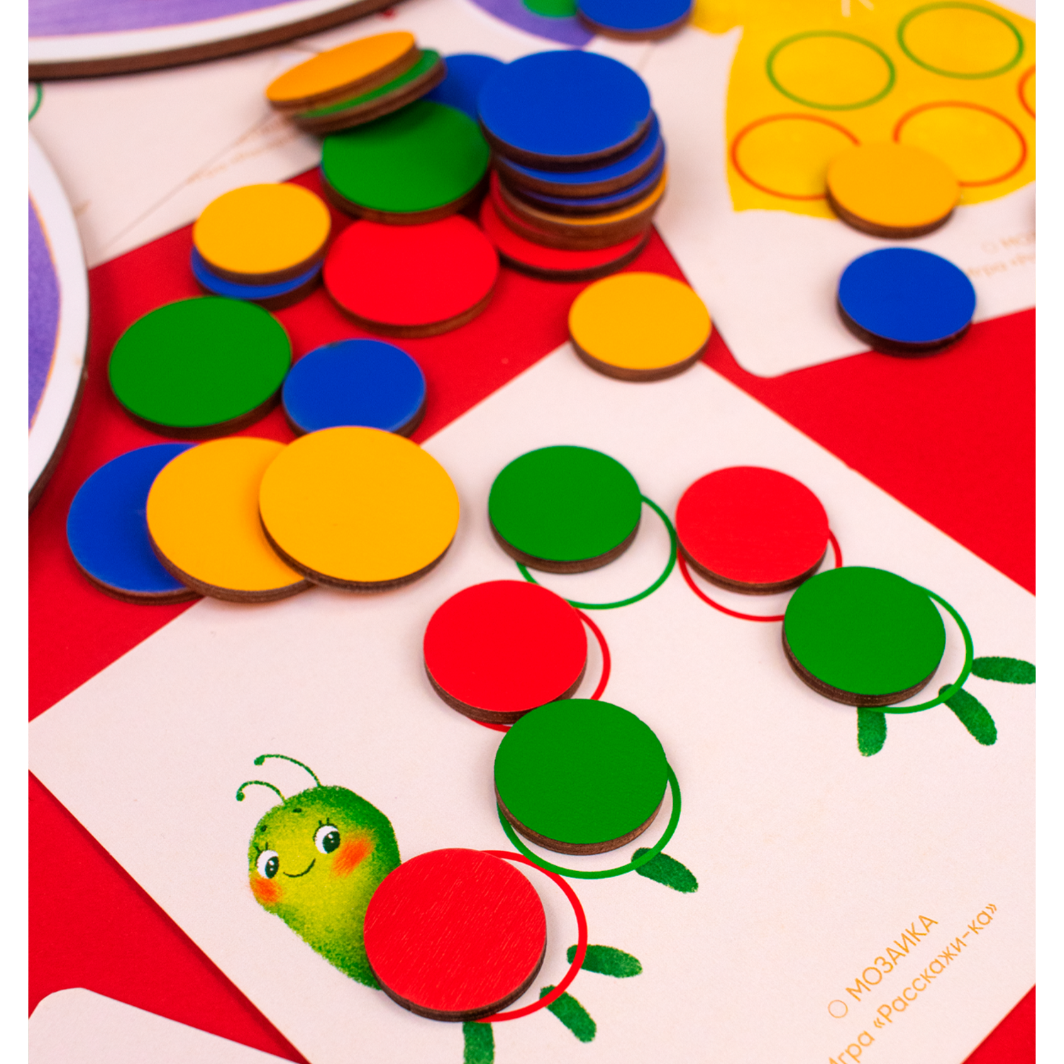 Сортер мозаика Raduga Kids Бабочка с карточками для малышей - фото 3