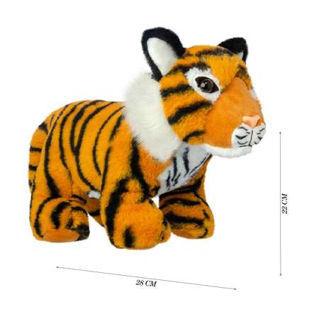 Мягкая игрушка All About Nature Рыжечерный Тигр 28см серия Животный мир