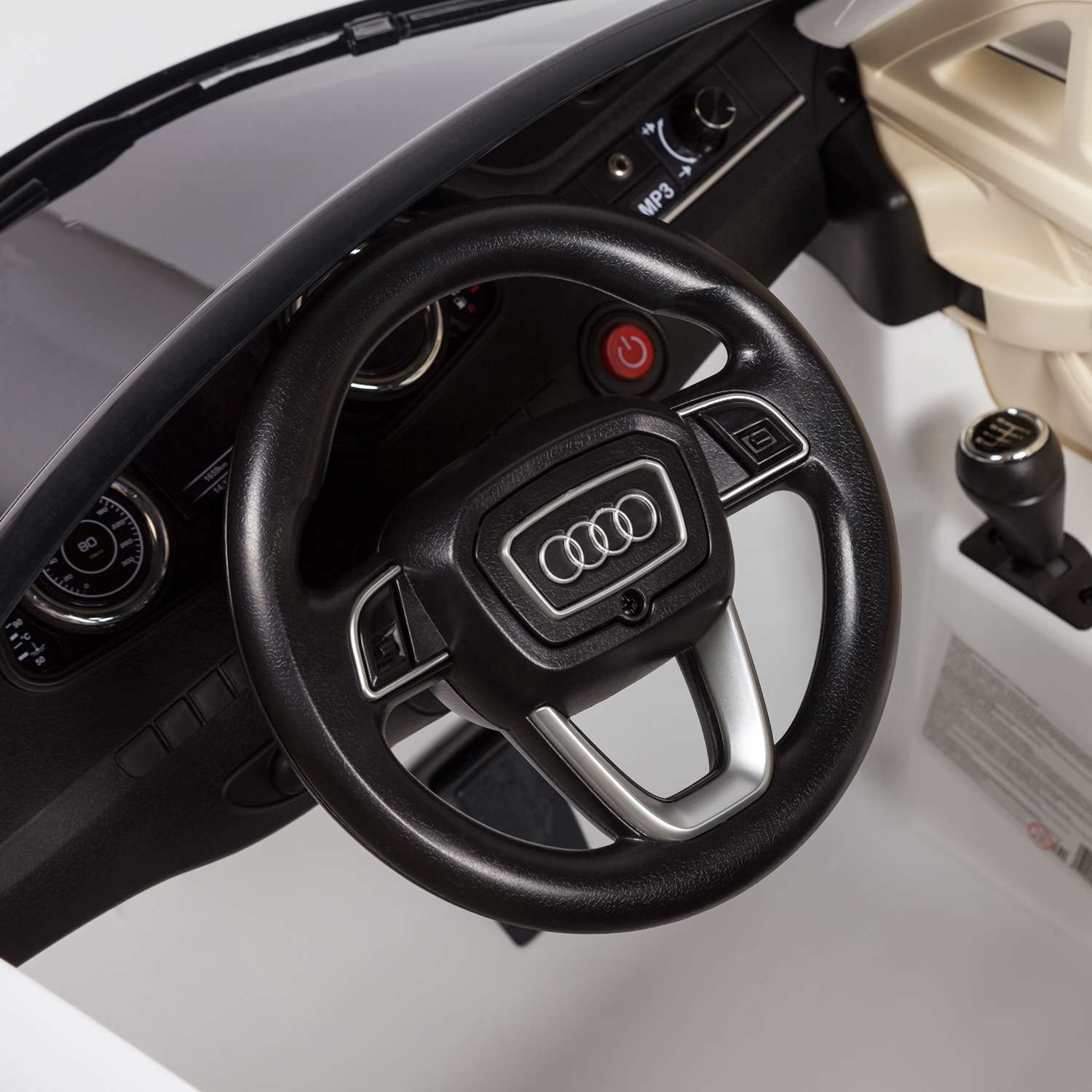 Электромобиль Kreiss Audi Q7 2X6V белый (свет/звук) - фото 12
