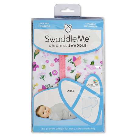 Конверт для пеленания Summer Infant SwaddleMe на липучке L 6-10 кг в ассортименте