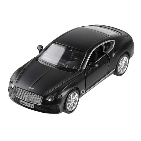 Машина металлическая Uni-Fortune The Bentley Continental GT 2018 цвет черный матовый двери открываются