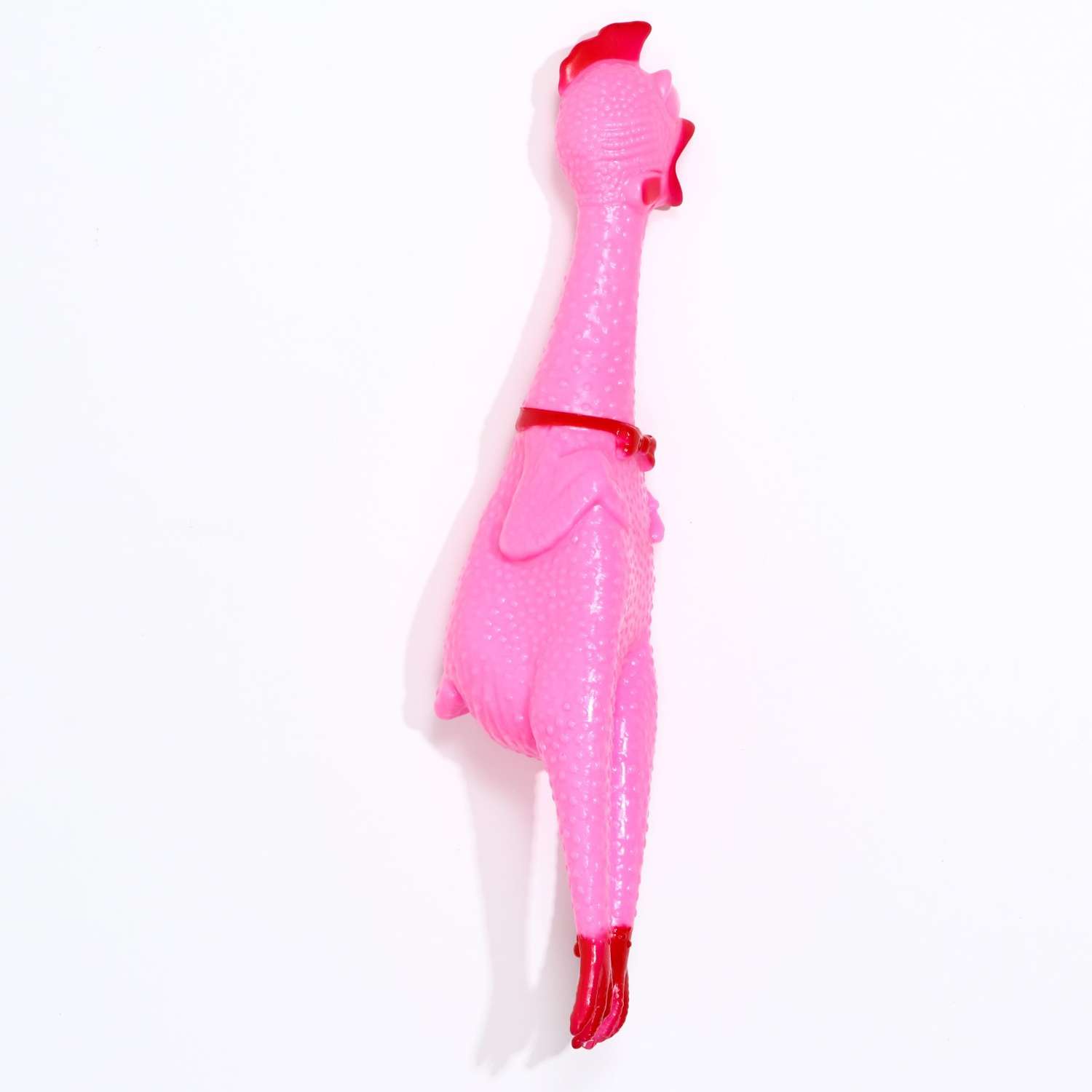 Игрушка для собак Пижон пищащая Задумчивая курица XL 41 см розовая - фото 3