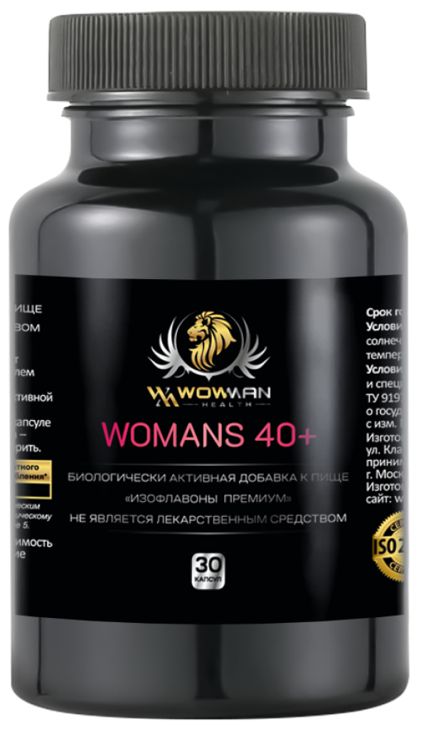 Витамины для женщин 40+ WowMan WMBIOTIC1008 изофлавоны для женского здоровья иммунитета улучшения сна - фото 1