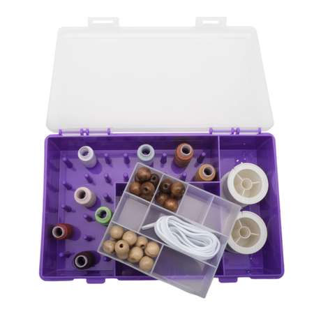 Контейнер-органайзер Айрис для швейных принадлежностей фиолетовый