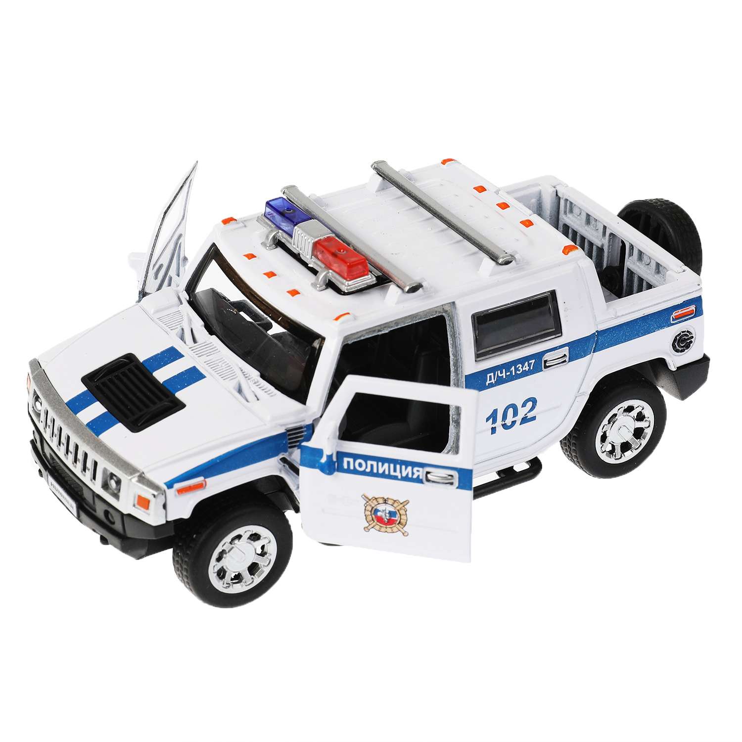 Машина Технопарк Hummer H2 Pickup Полиция 325383 325383 - фото 4