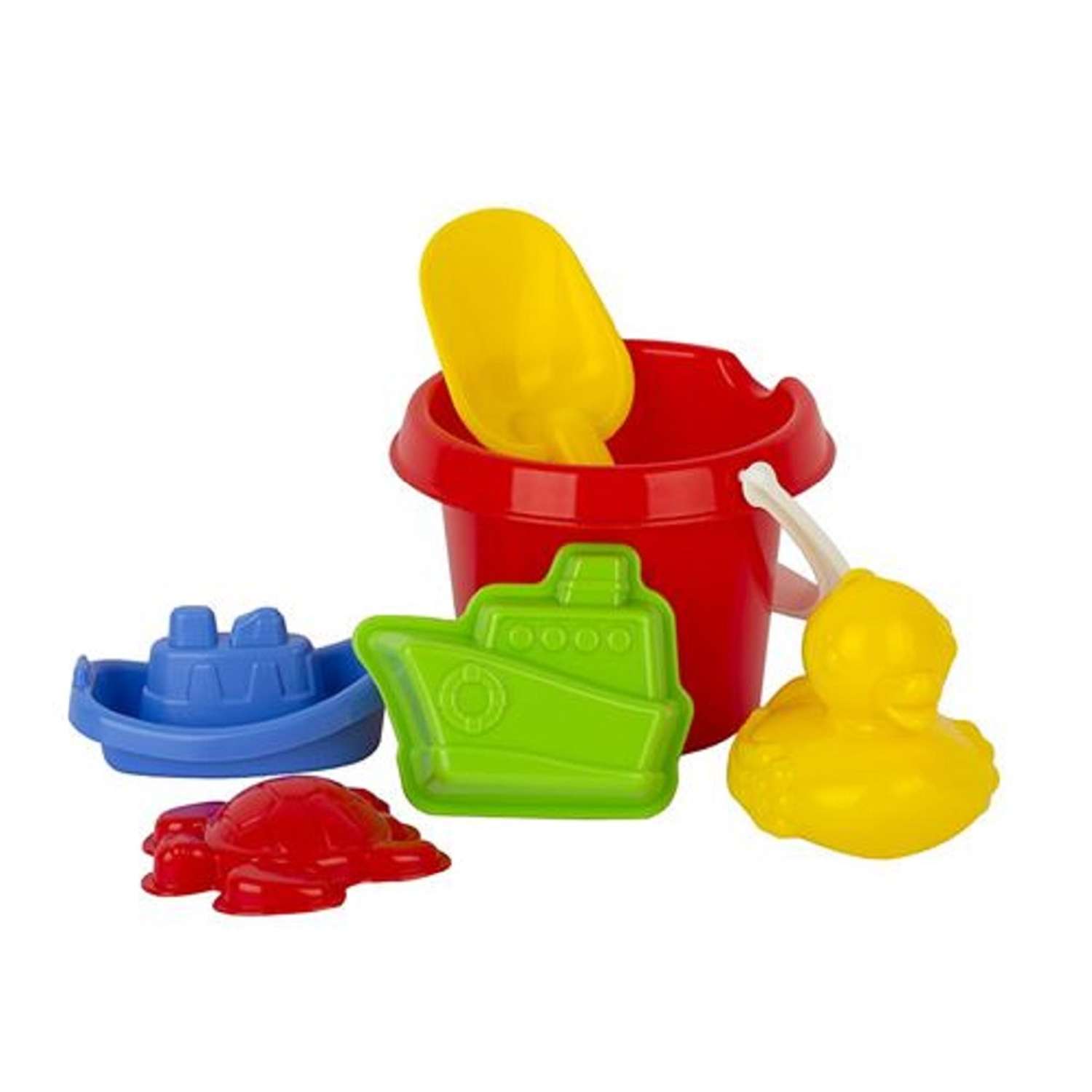 Набор игрушек для песочницы Спектp 6 предметов ведерко формы совок - фото 1