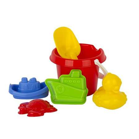 Набор игрушек для песочницы Спектp 6 предметов ведерко формы совок