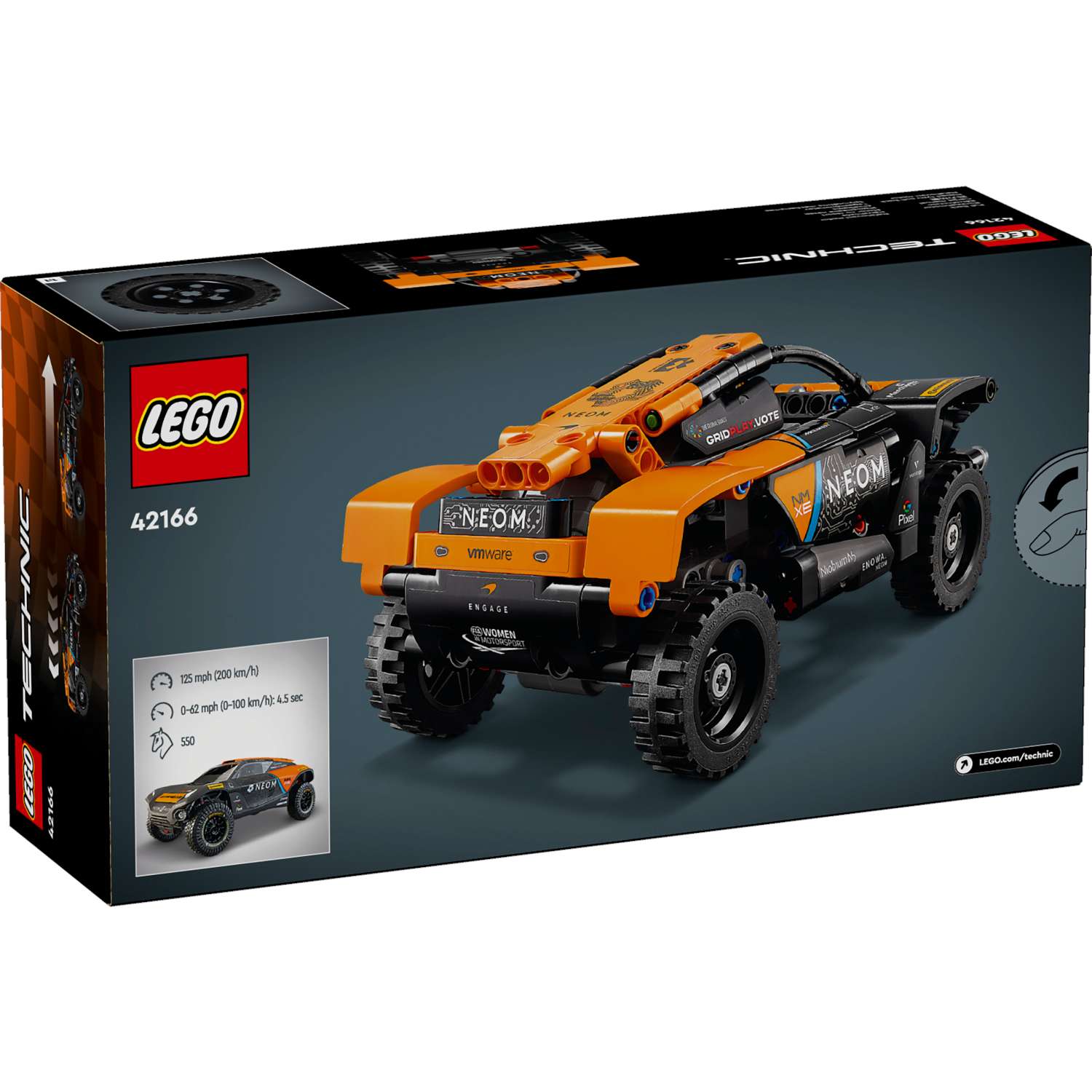 Конструктор LEGO Technic Гоночный автомобиль NEOM McLaren Extreme E 42166 - фото 4