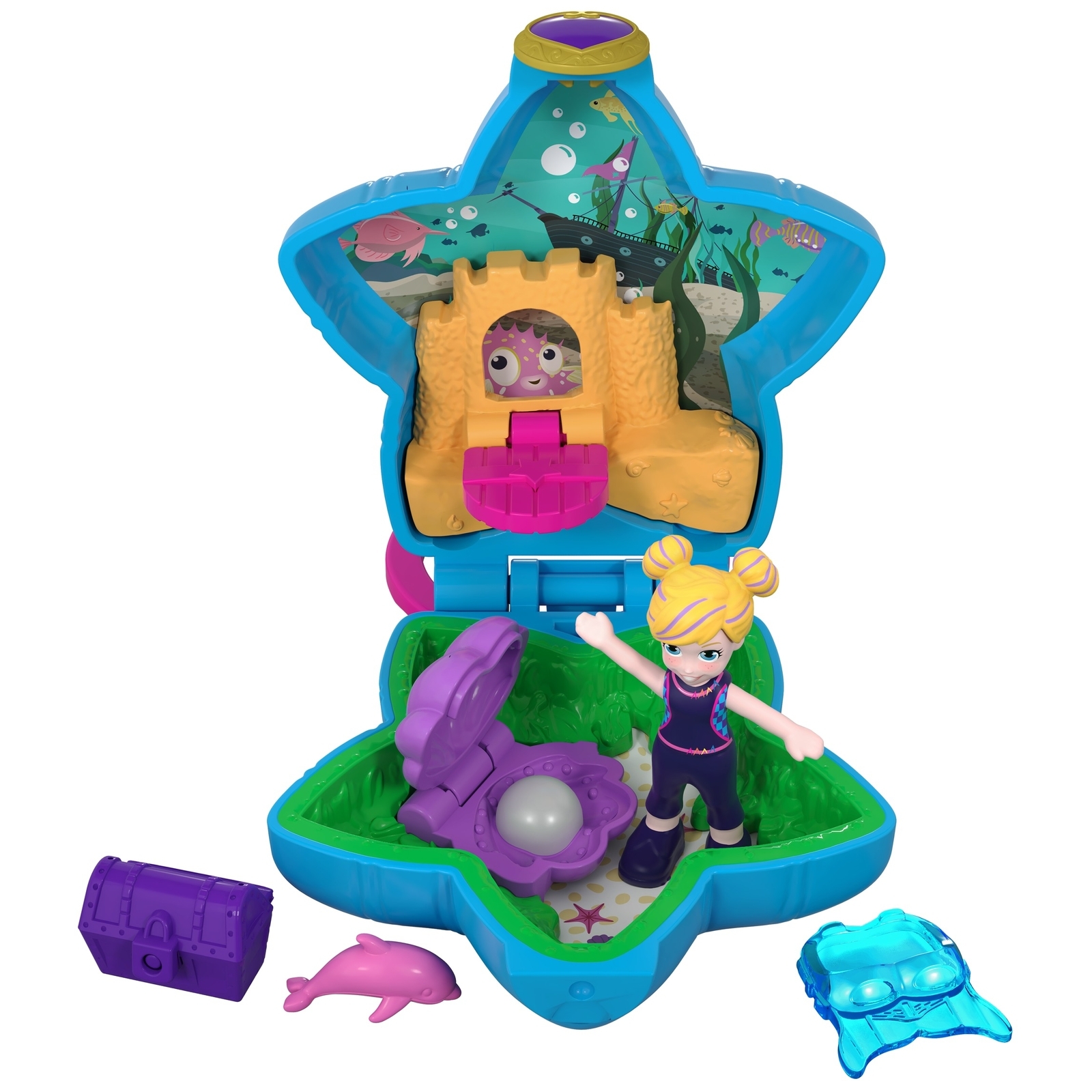 Набор игровой POLLY POCKET 4 компактный FRY33 FRY29 - фото 1