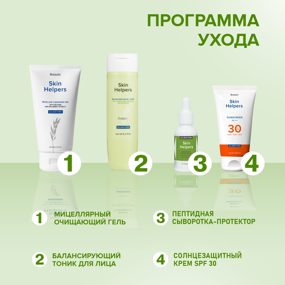 Солнцезащитный крем Skin Helpers Botanix для лица SPF 30 50 мл - фото 7