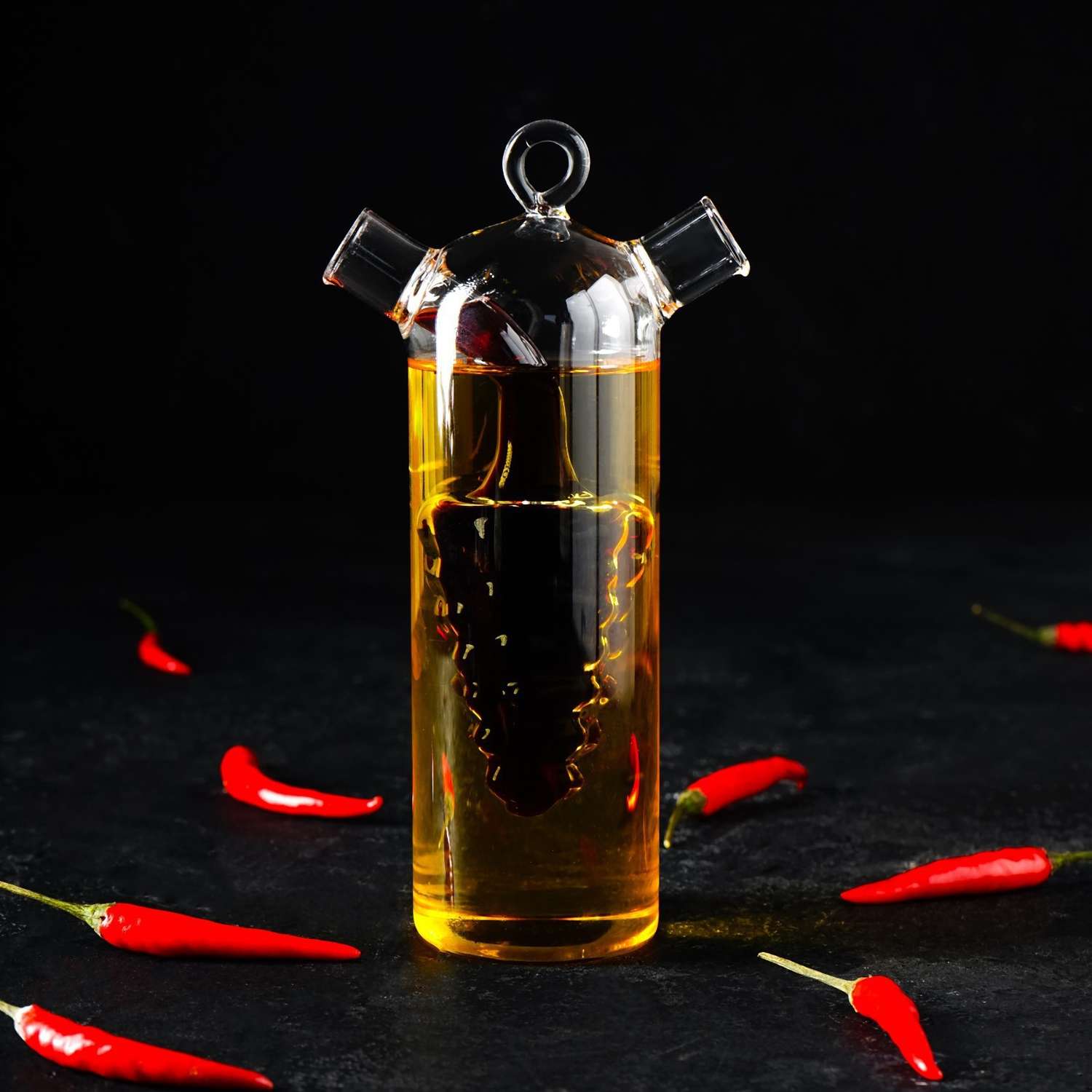 Бутыль Sima-Land стеклянная для соусов и масла 2 в 1 «Фьюжн. Виноград» 300/50 мл 11×6 5×23 см - фото 9