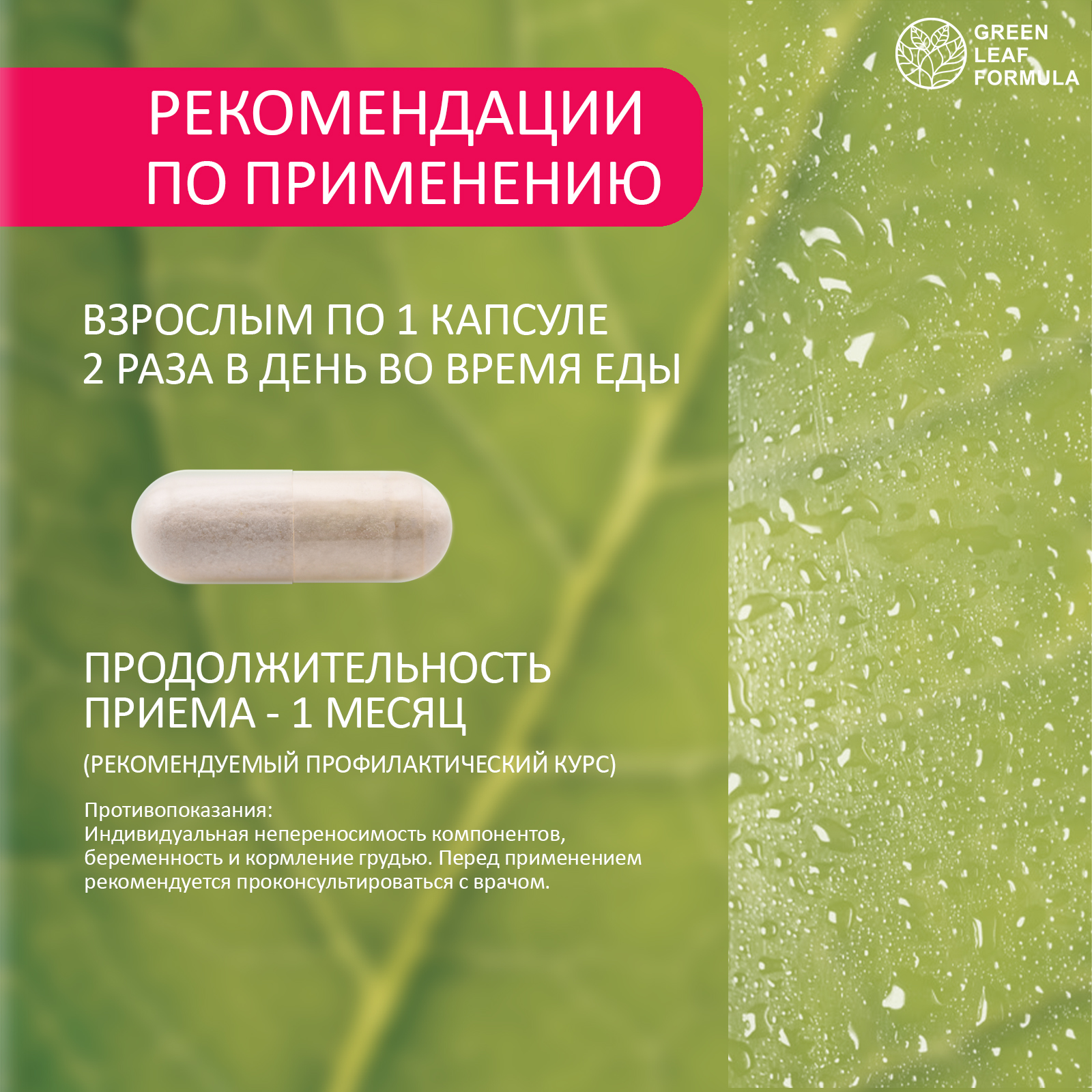 Ежовик гребенчатый Green Leaf Formula 500 витамины для мозга и нервной системы психобиотики метабиотики - фото 7