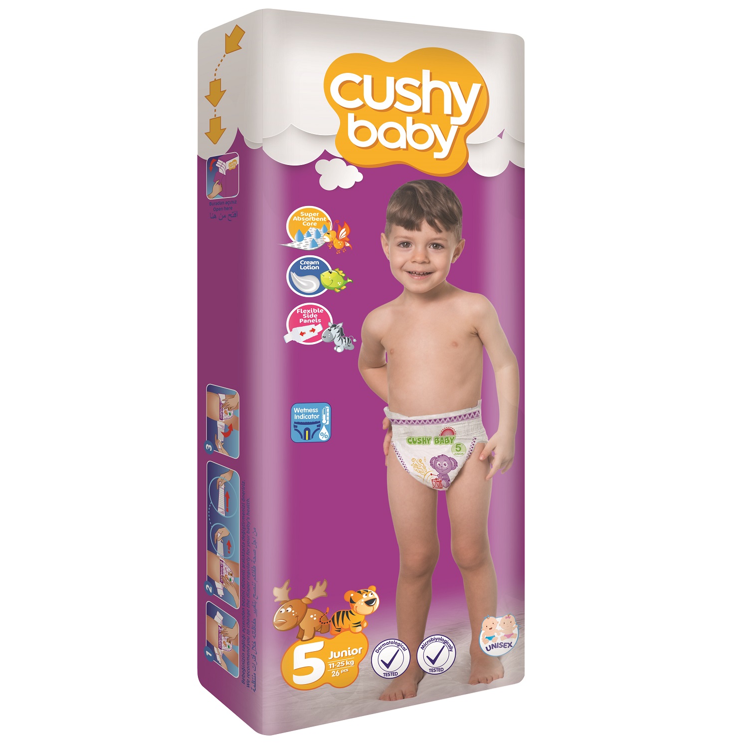 Подгузники CUSHY BABY 5 - фото 2