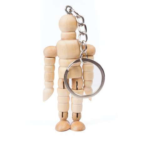 Брелок для ключей Brauberg манекен человека художественный деревянный учебный высота 7 см