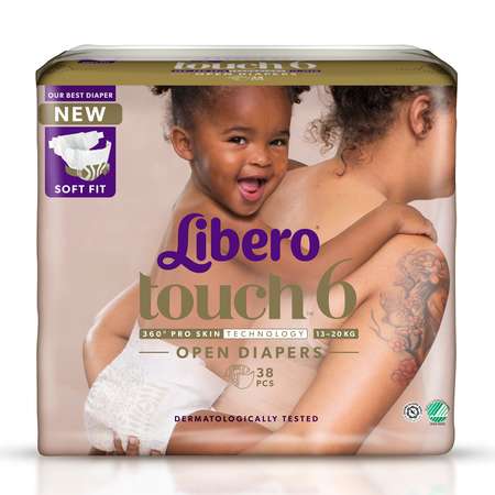 Подгузники Libero Touch 6 13-20кг 38шт