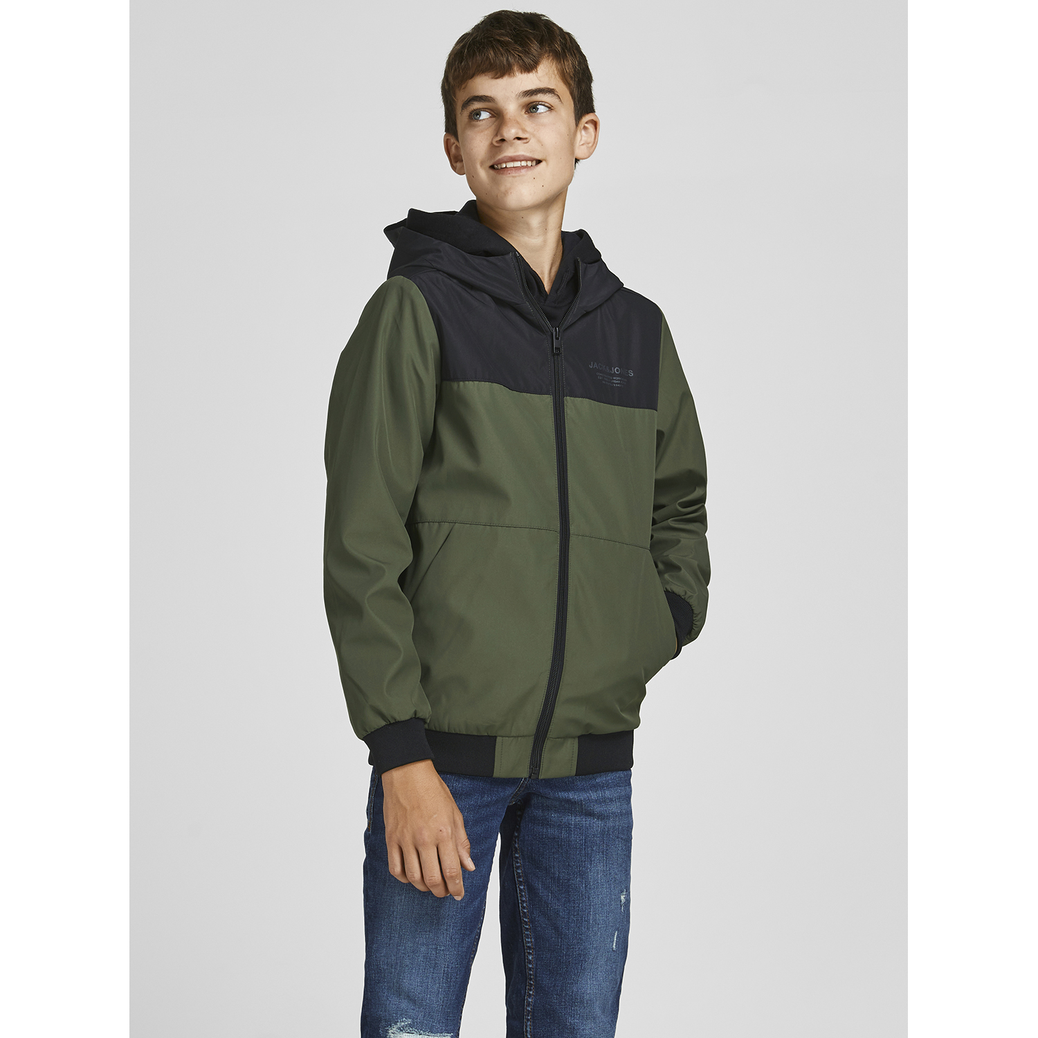 Куртка JACK AND JONES JUNIOR 12182304/Forest Night - фото 5