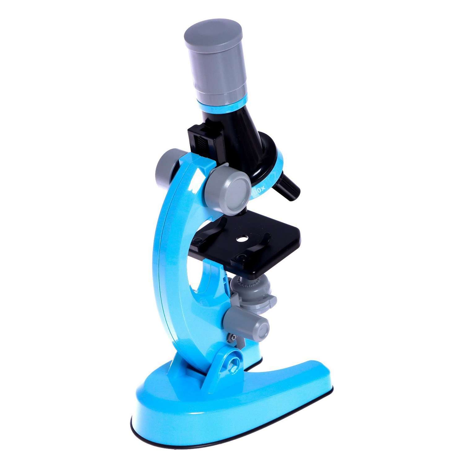 Микроскоп Sima-Land детский «Юный ботаник» кратность х100 х400 х1200 голубой подсветка - фото 5
