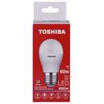 Лампа светодиодная Toshiba 8 Вт Е27 60W шар G45 4000 K нейтральный свет 220В матовая