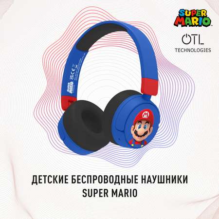 Наушники беспроводные OTL Technologies детские Mario синие