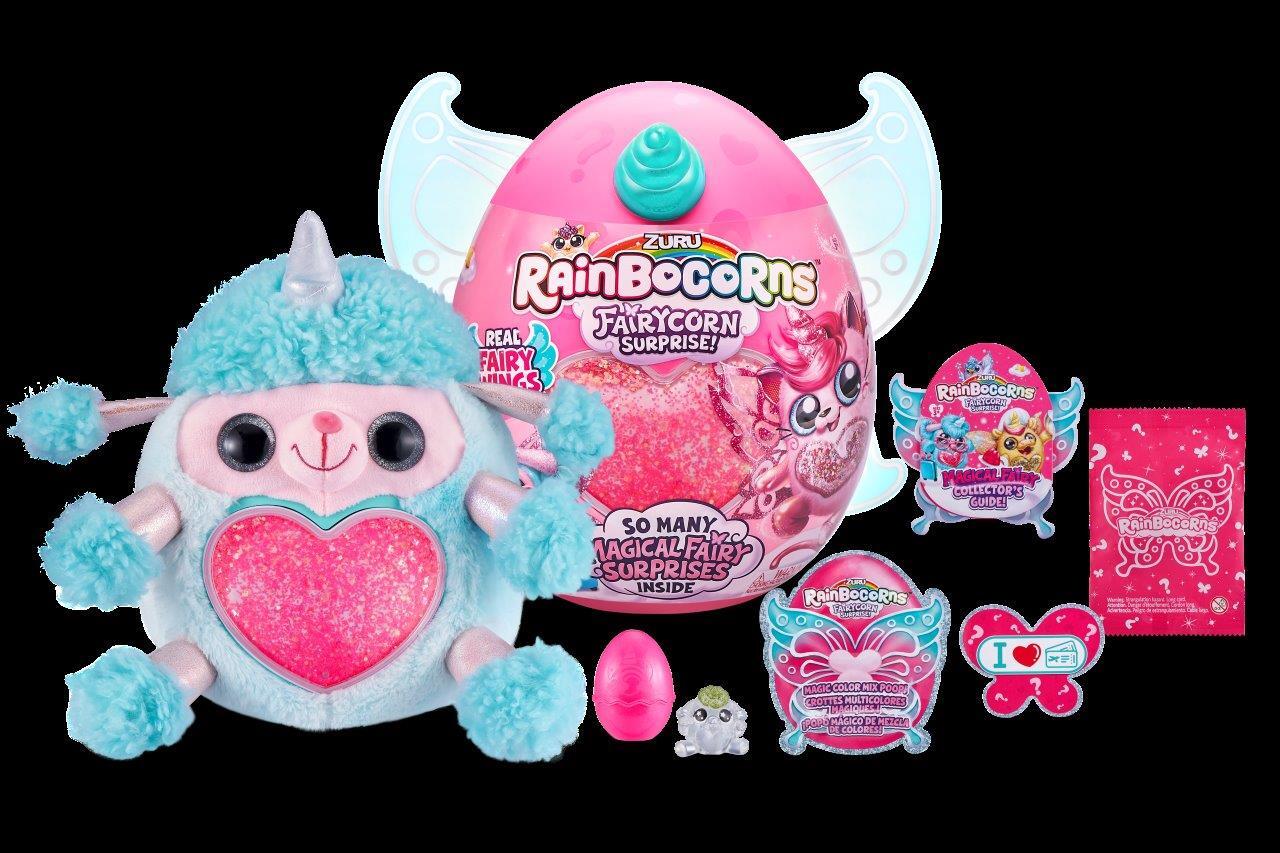 Игрушка сюрприз Zuru Rainbocorns Fairycorn Surprise плюшевый мини питомец в яйце - фото 16